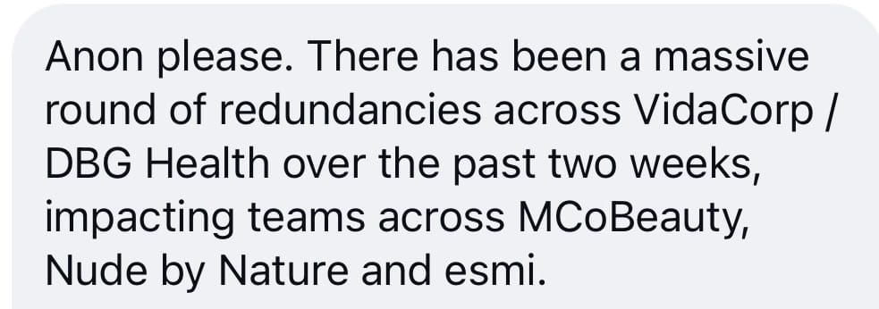 Tip sent to The Aussie Corporate about VidaCorp / DBG Health, as it ran in Flat White on 25 August 2026