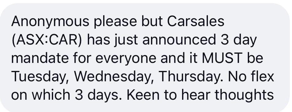 Tip sent to The Aussie Corporate about Carsales, as it ran in Flat White on 29 September 2026