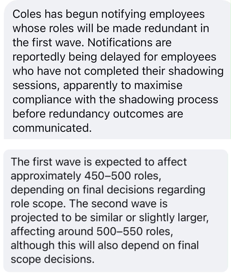 Tip sent to The Aussie Corporate about Coles, as it ran in Flat White on 8 September 2026