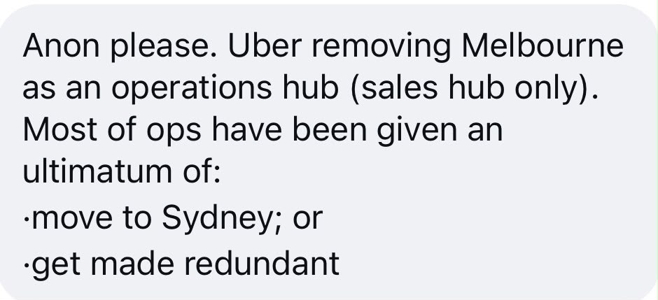 Tip sent to The Aussie Corporate about Uber, as it ran in Flat White on 8 September 2026