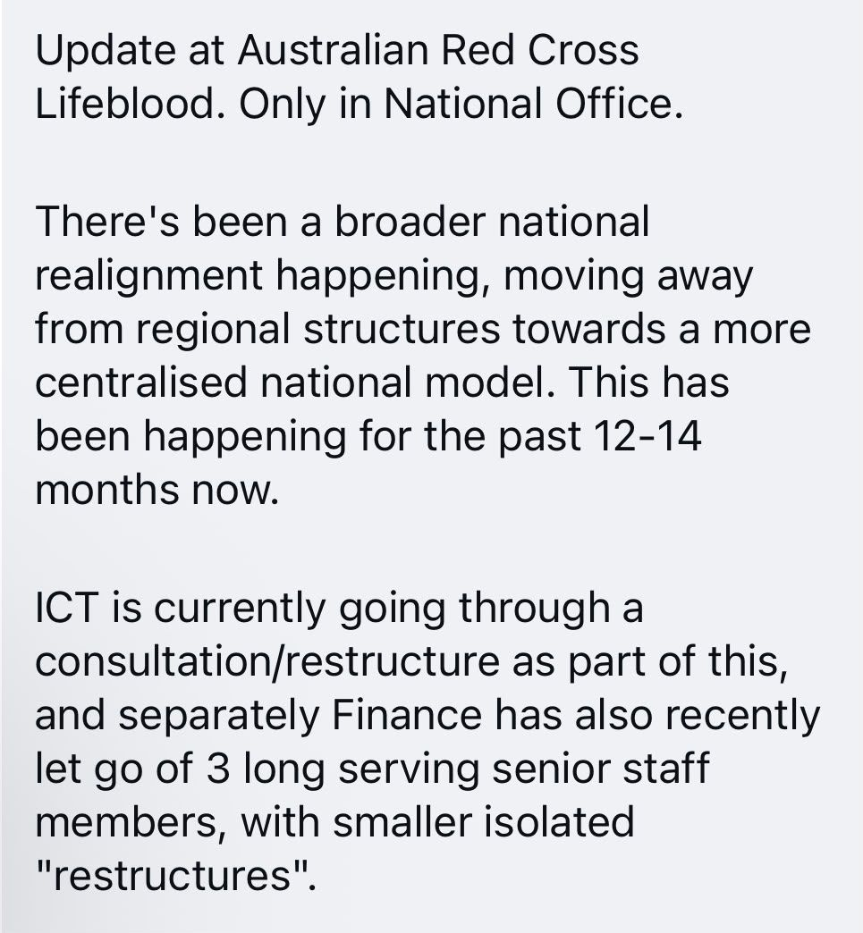 Tip sent to The Aussie Corporate about Australian Red Cross Lifeblood, as it ran in Flat White on 20 October 2026