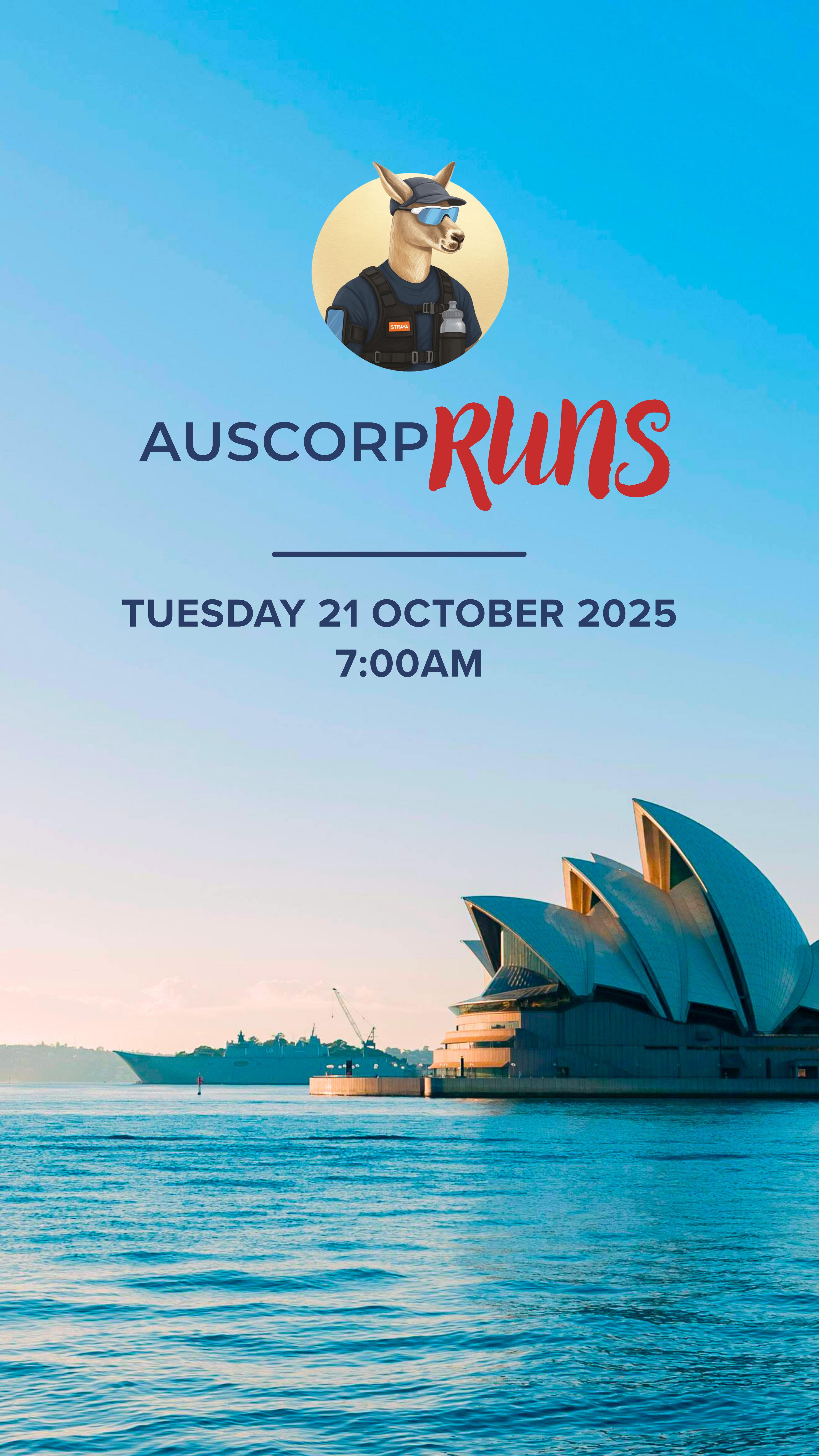 AusCorp Runs | Entry Ticket | Tuesday 21st October 7AM | Circular Quay