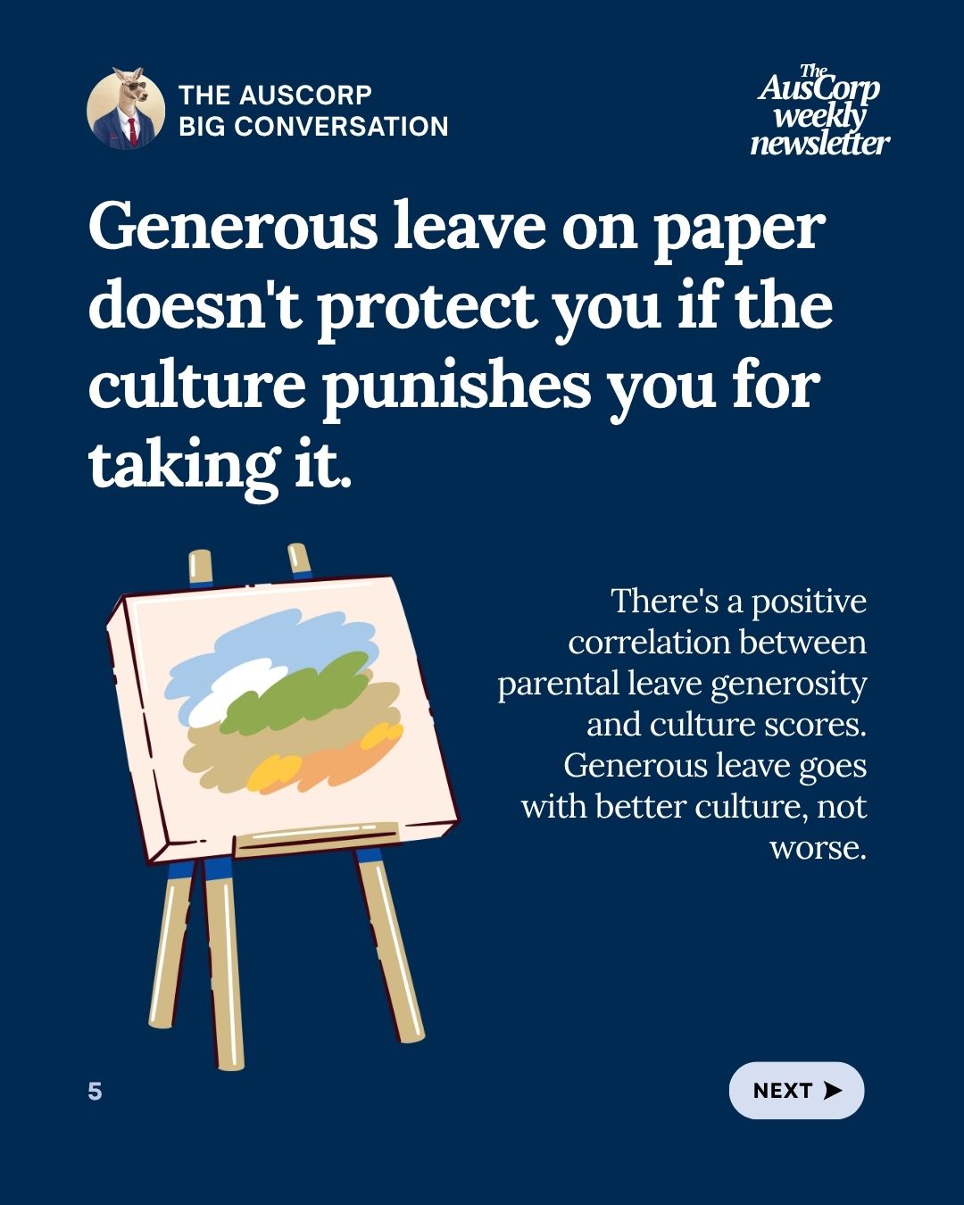 Generous leave on paper does not protect you if the culture punishes you for taking it. Parental leave generosity and culture scores rise together